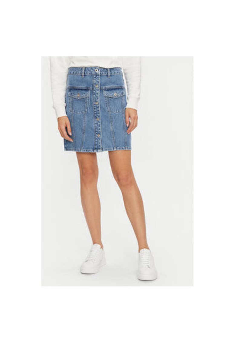 Fusta dama - 304175978 - Bumbac organic - Albastru Fusta dama - 304175978 - Bumbac organic - Albastru