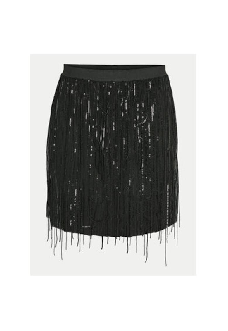 Fusta dama - 304535017 - Poliester - Negru - Negru