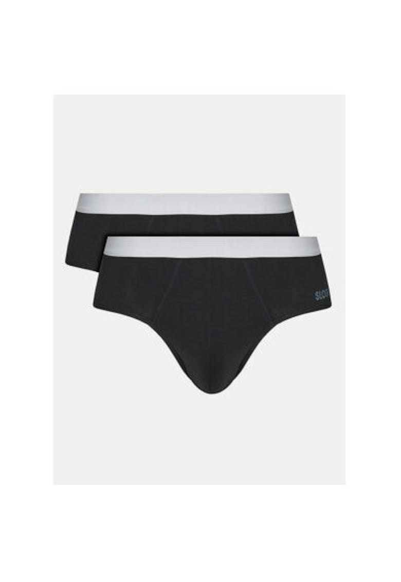 Set 2 slipuri barbati - 304685149 - Bumbac - Negru Set 2 slipuri barbati - 304685149 - Bumbac - Negru