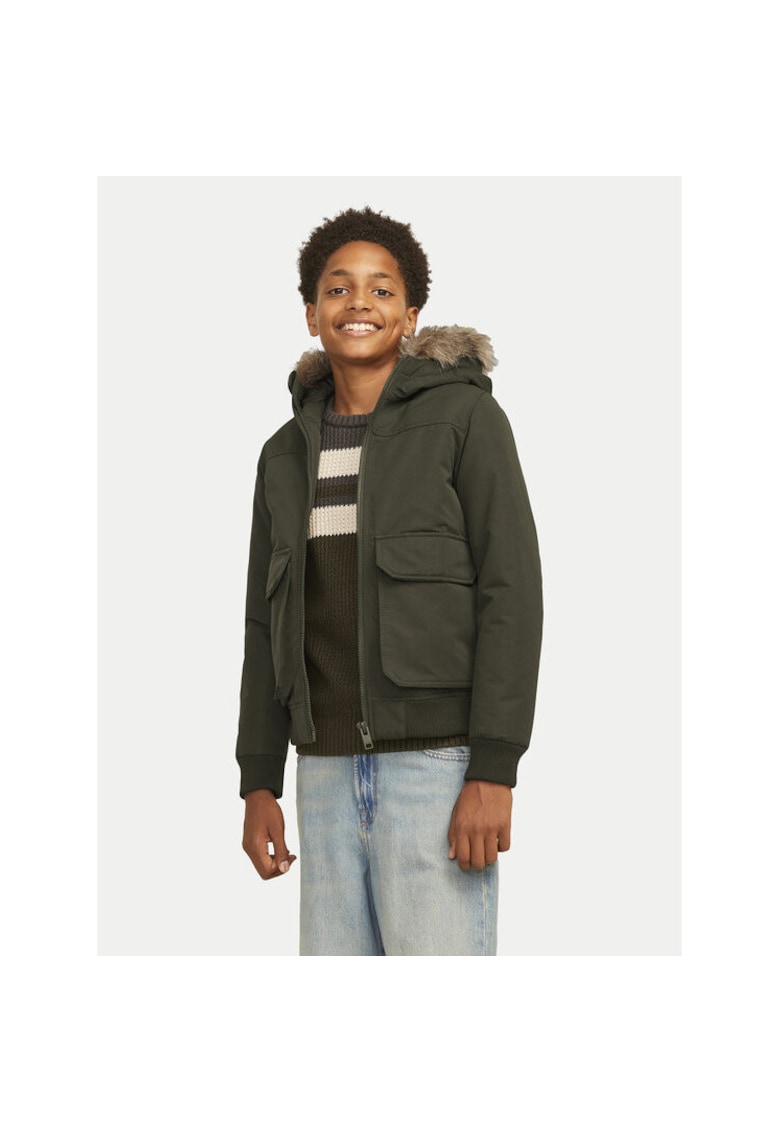 Geaca baieti - 304388613 - Poliester - Verde - Verde