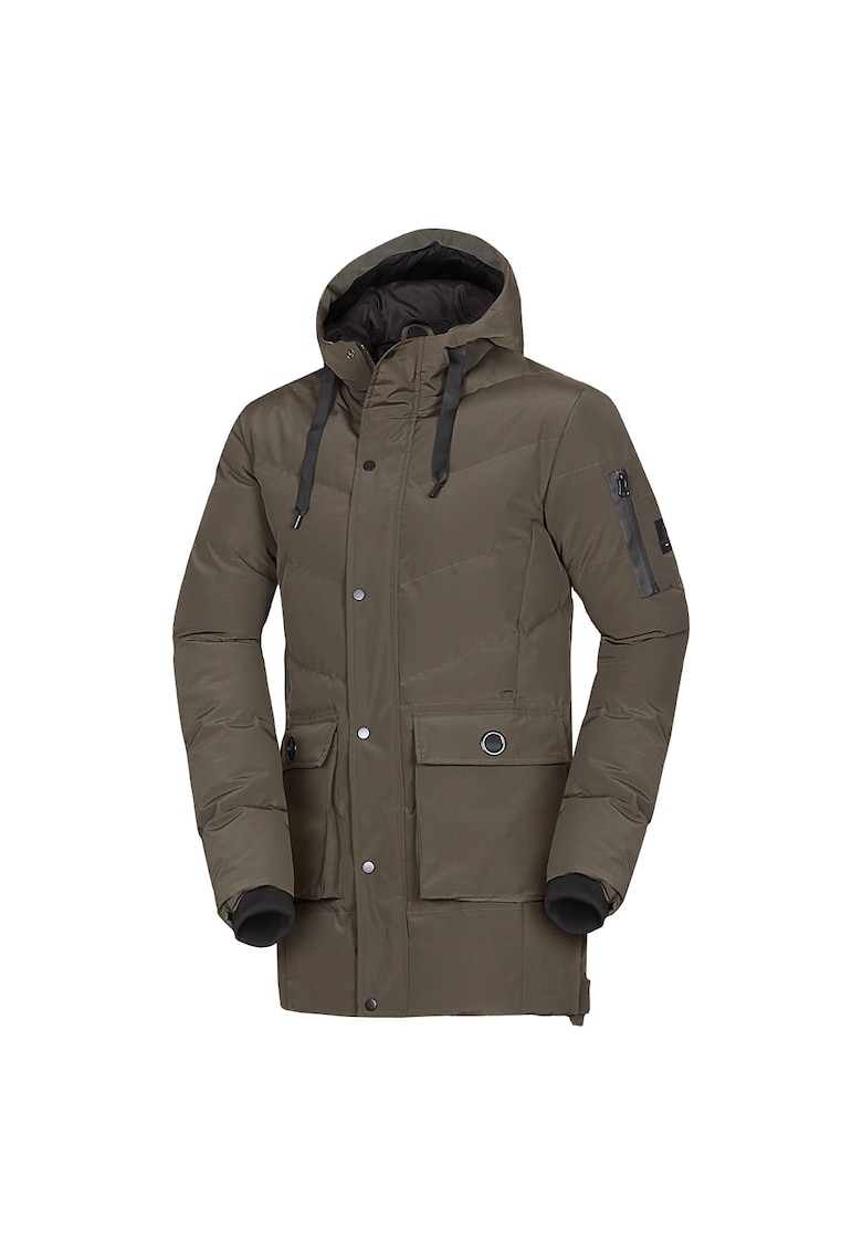 Jacheta izolata casual barbateasca cu gluga 3D fixa Domenico