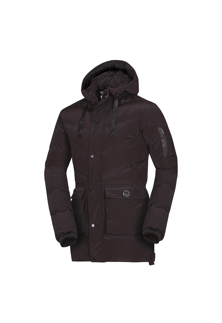 Jacheta izolata casual barbateasca cu gluga 3D fixa Domenico