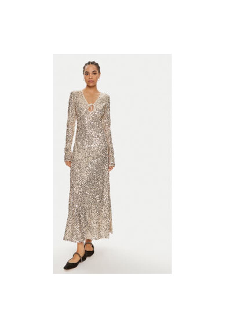 Rochie dama -  304471391 - Poliester reciclat - Auriu