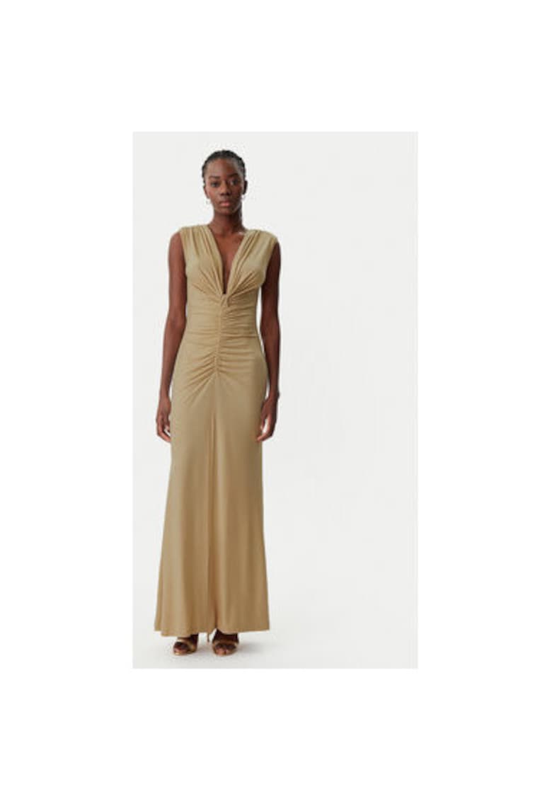 Rochie dama - 305318053 - Poliester - Auriu - Auriu