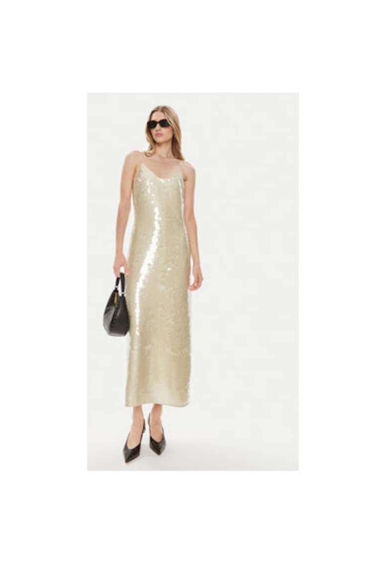 Rochie dama -  303647537 - Poliester reciclat - Auriu