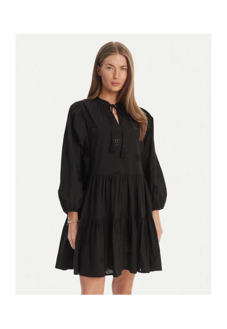 Rochie dama - 208277624 - Bumbac - Negru - Negru