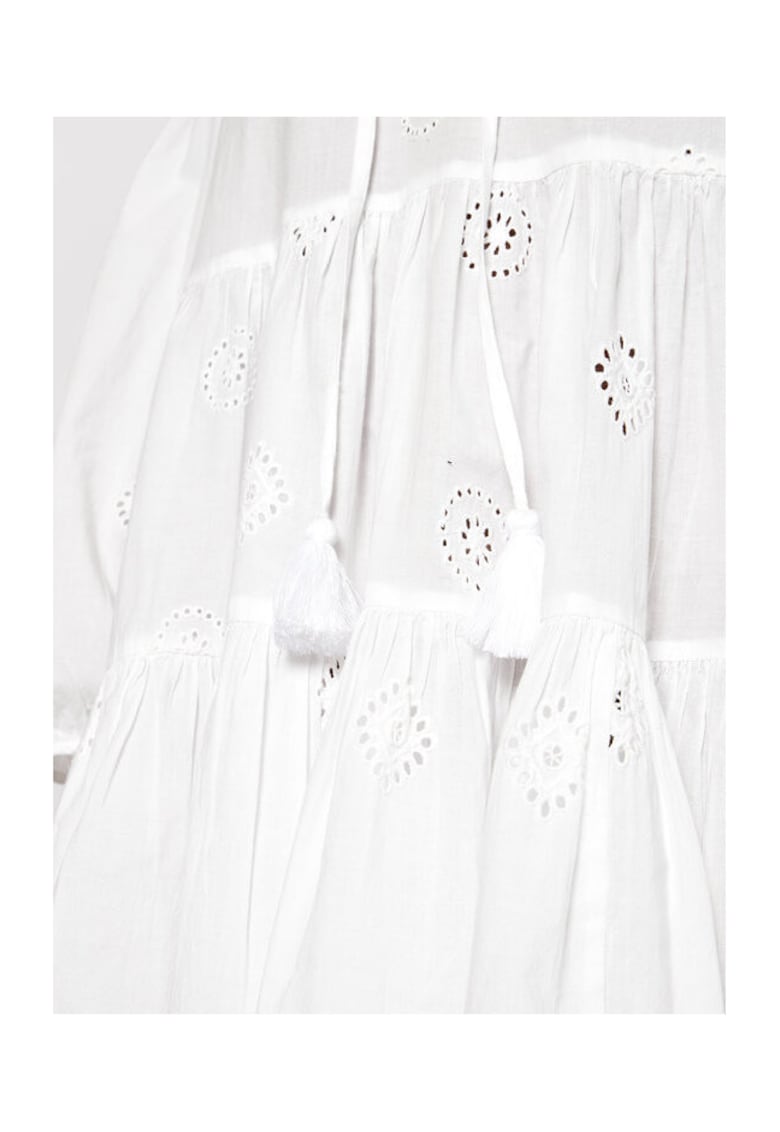 Rochie dama - 208277617 - Bumbac - Alb - Alb