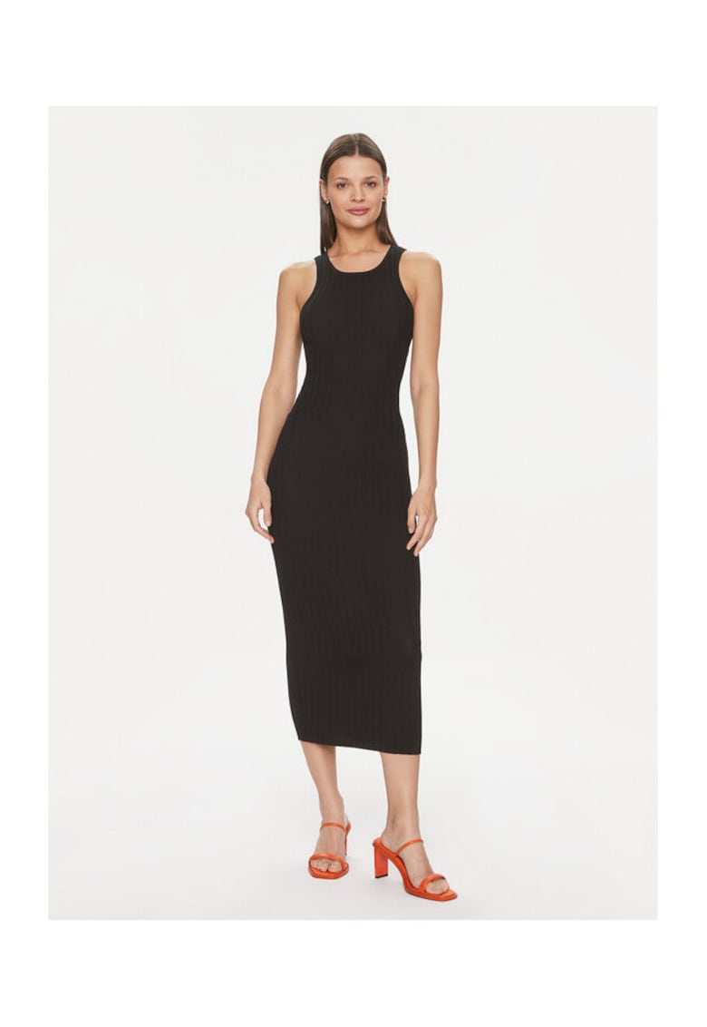 Rochie dama - 303614140 - Viscoza/Nylon - XS INTL - Negru