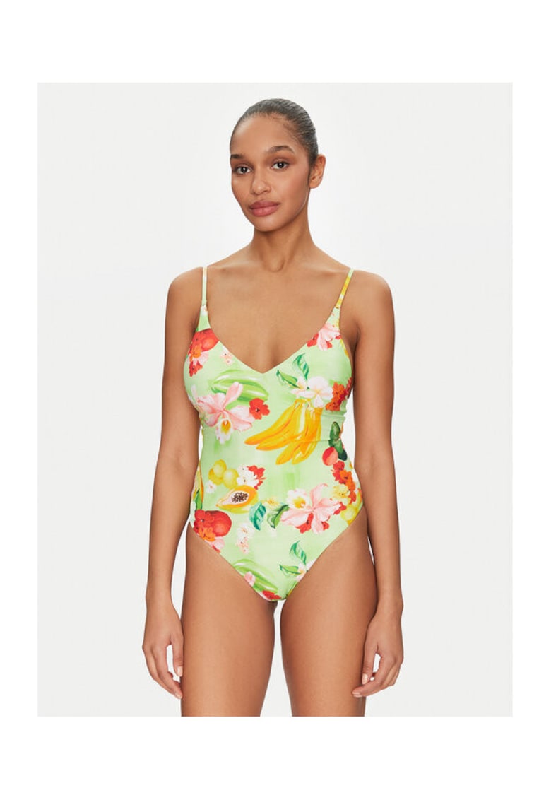 Costum de baie dama - 305002471 - Nylon/Elastan - Verde - Verde