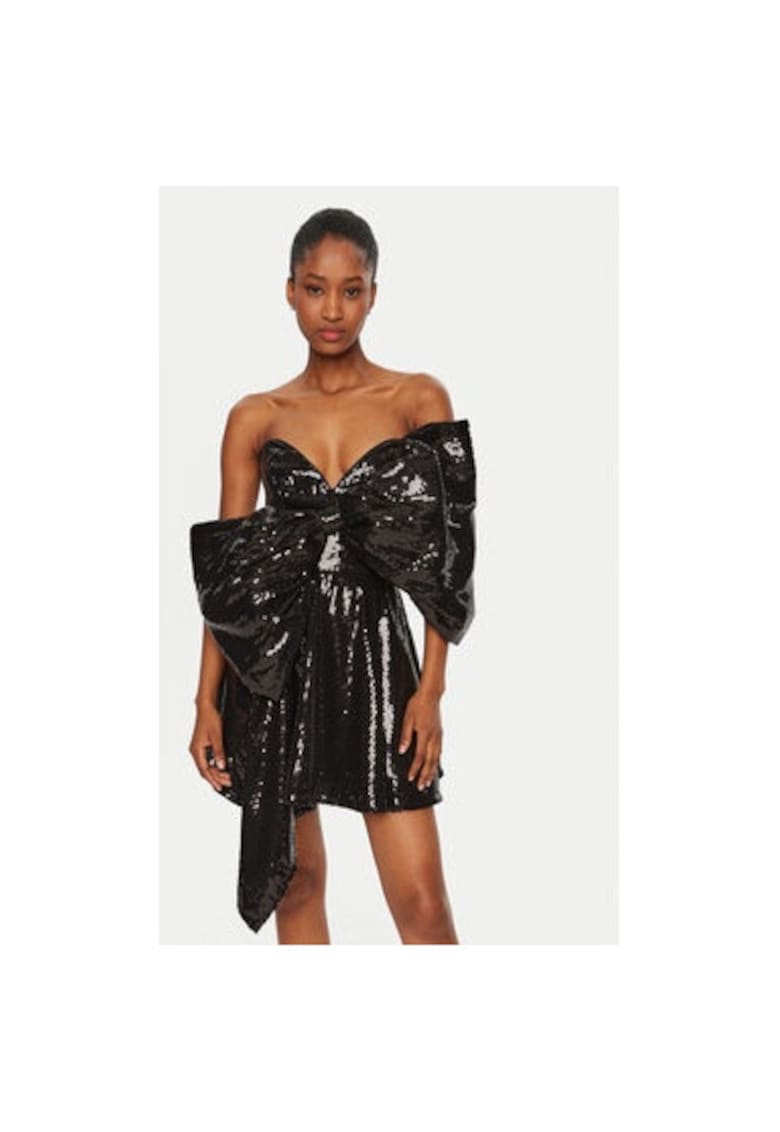 Rochie dama - 304921001 - Poliester - Negru - Negru