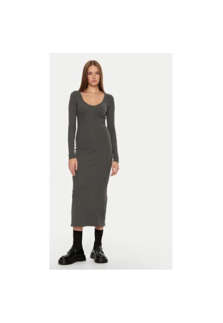 Rochie dama - 304576713 - Bumbac - Gri