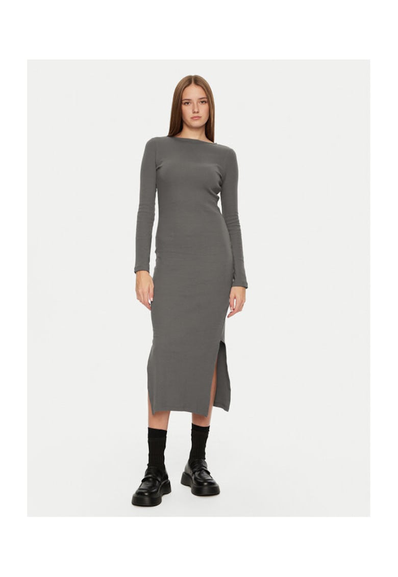 Rochie dama - 304576683 - Bumbac/Nylon - Gri - Gri