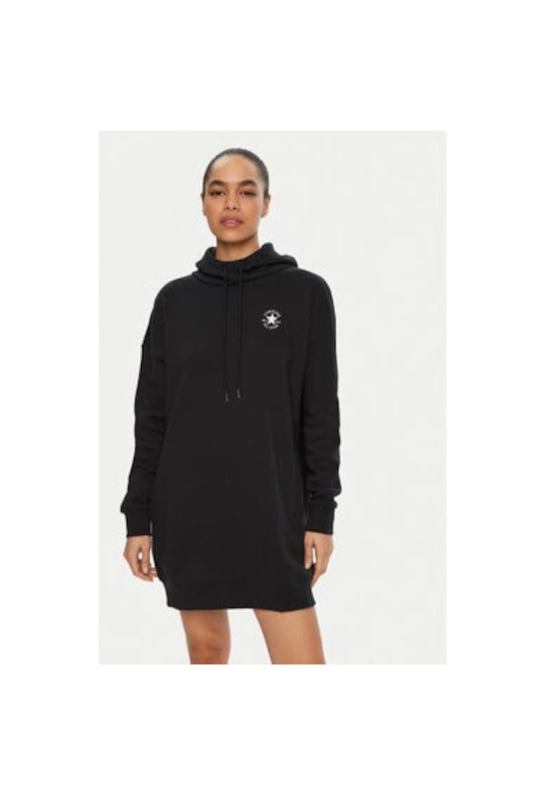 Rochie dama - 304942686 - Bumbac/Poliester - Negru