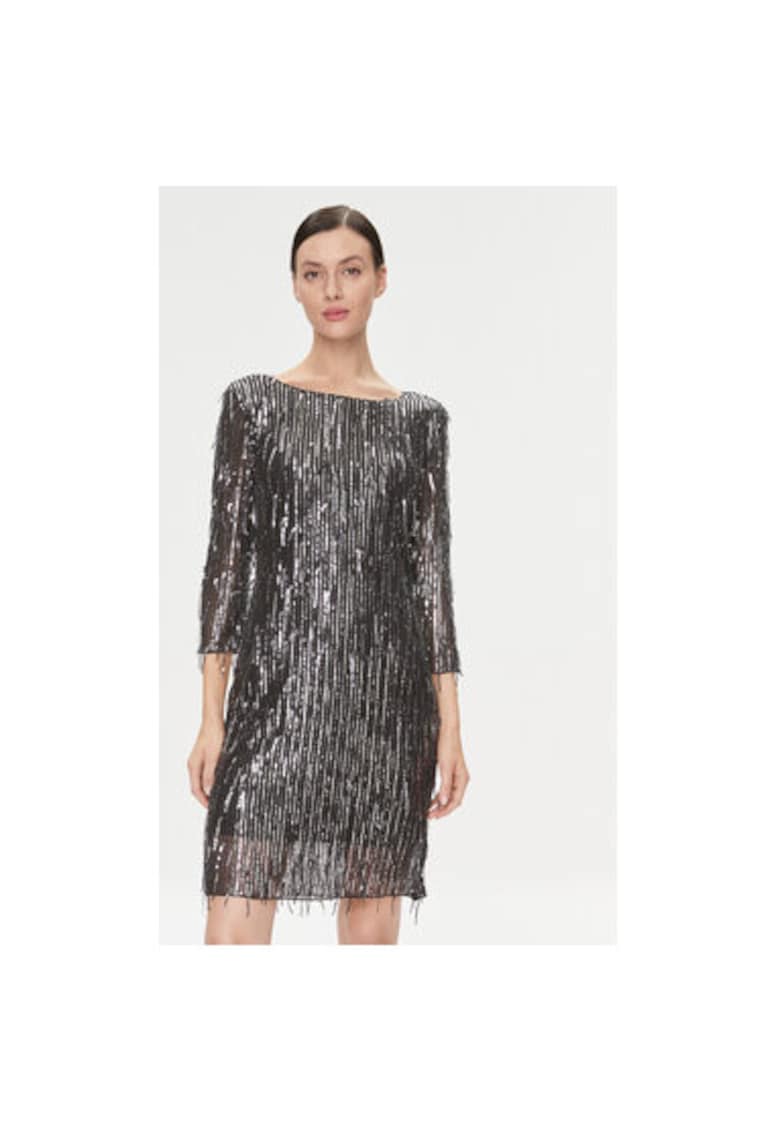 Rochie dama - 303666514 - Poliester - XS INTL - Negru