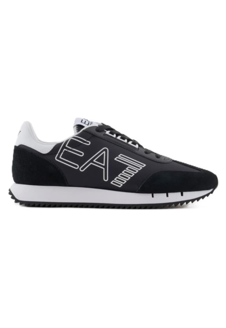 Pantofi sport pentru Barbati - black white vintage - X8X101-XK257-U448 - Negru - Negru
