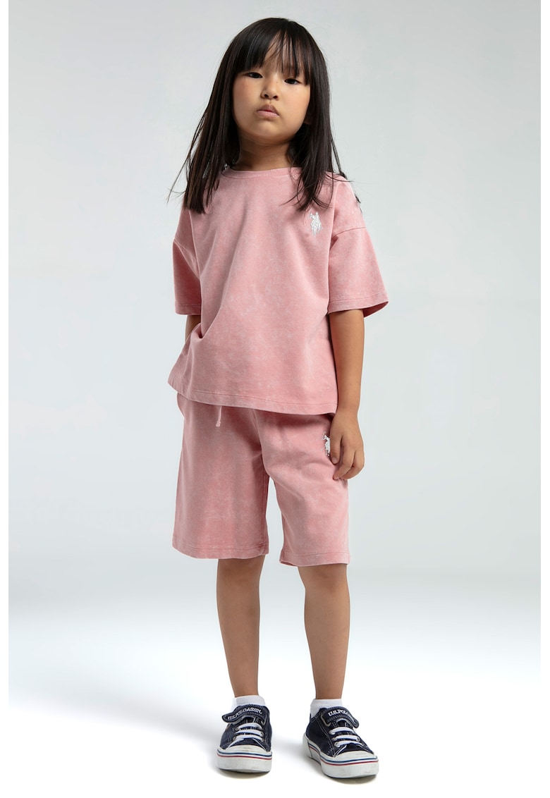 Set de imbracaminte din bumbac - 2 Piese - Roz prafuit