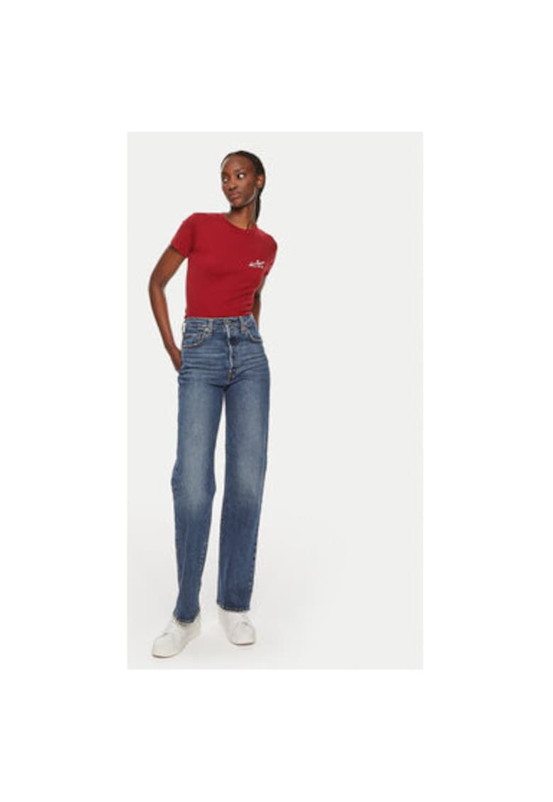 Blugi dama - 304239632 - Bumbac - Albastru - Albastru