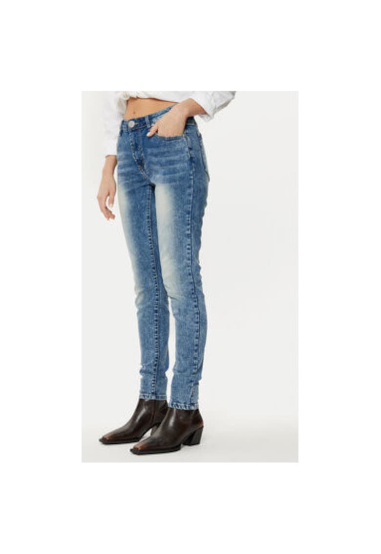 Blugi dama - 304604515 - Bumbac - Albastru Blugi dama - 304604515 - Bumbac - Albastru