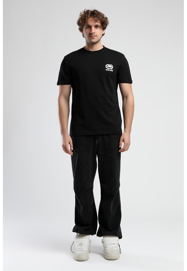 Tricou din bumbac cu logo pe piept