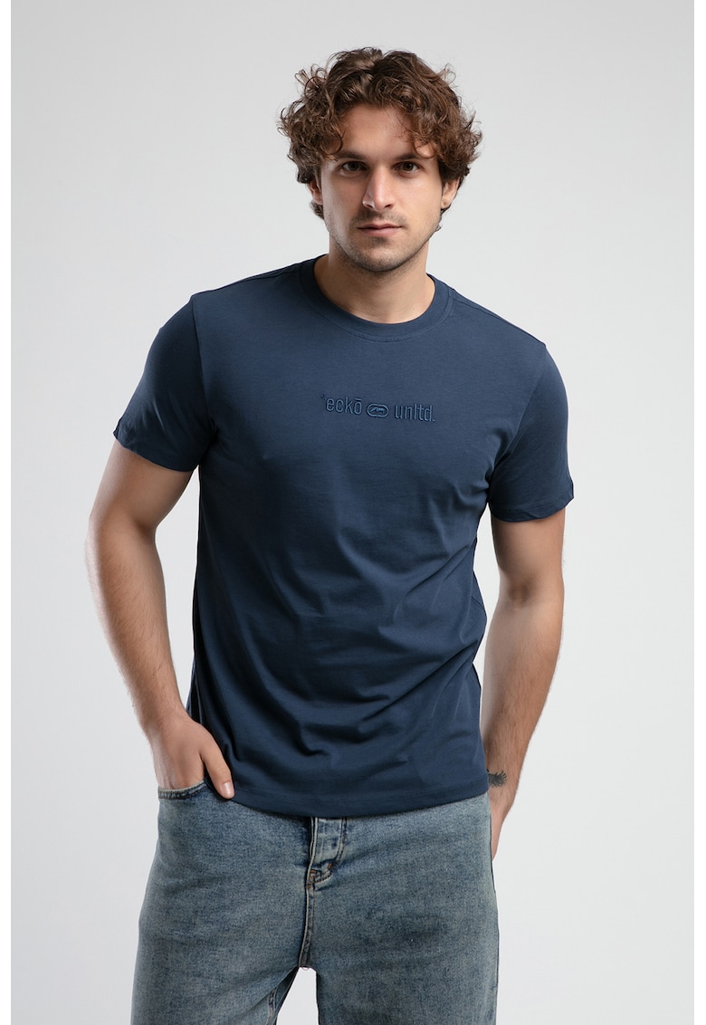 Tricou cu detaliu cu broderie logo Empire