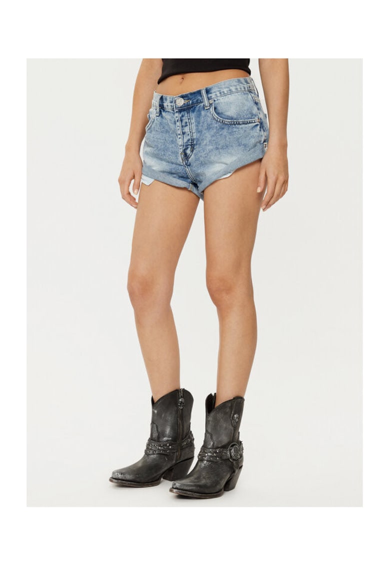 Blugi dama - 304604522 - Bumbac organic - Albastru - Albastru