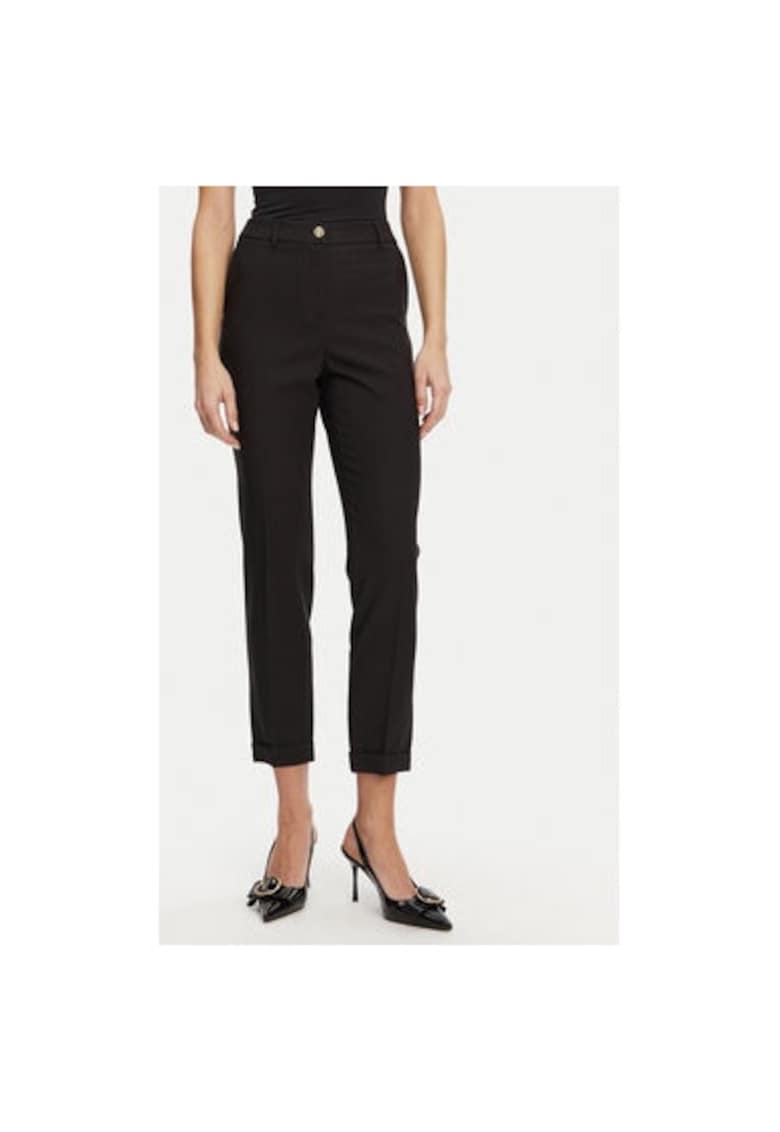 Pantaloni dama -  305290915 - Poliester - Negru