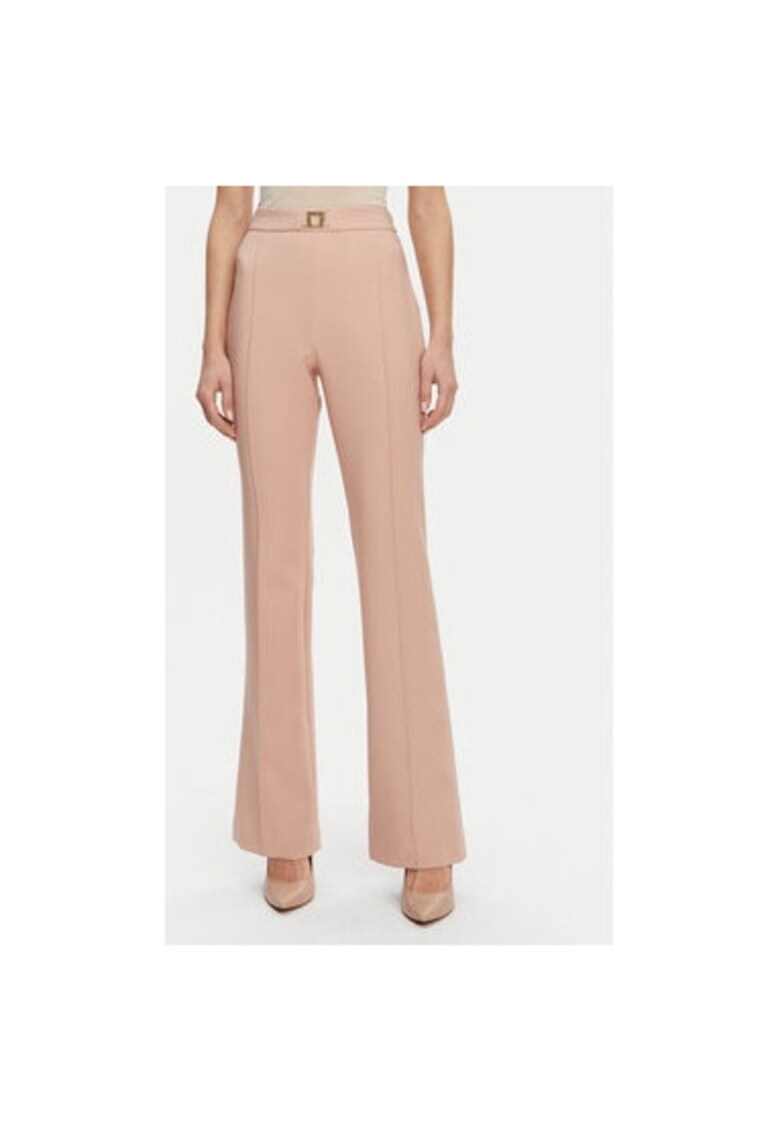 Pantaloni dama -  305291035 - Poliester - Roz