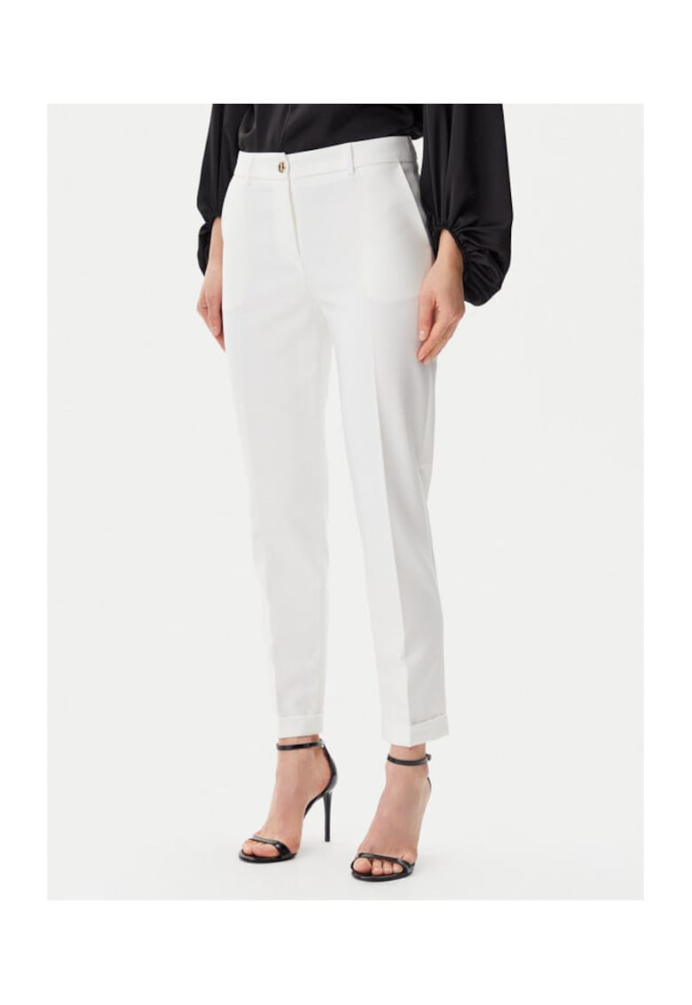 Pantaloni dama - 305290939 - Poliester - Bej - Bej