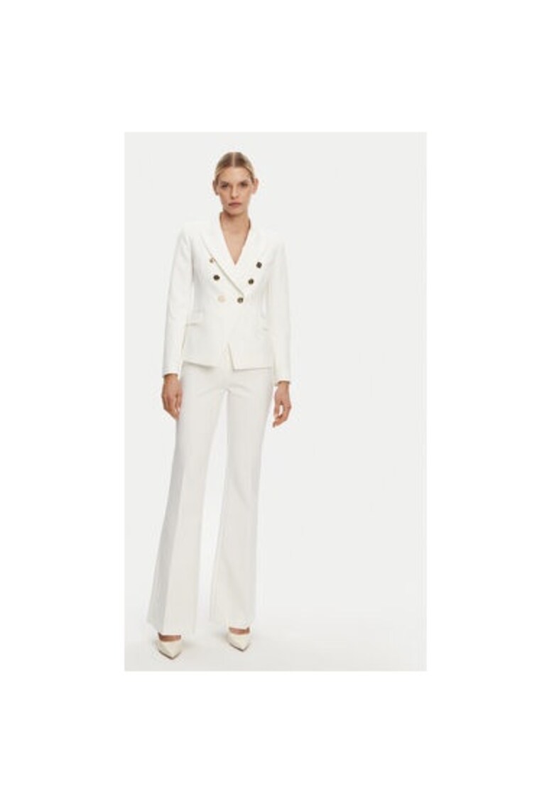 Pantaloni dama -  305291004 - Poliester - Alb