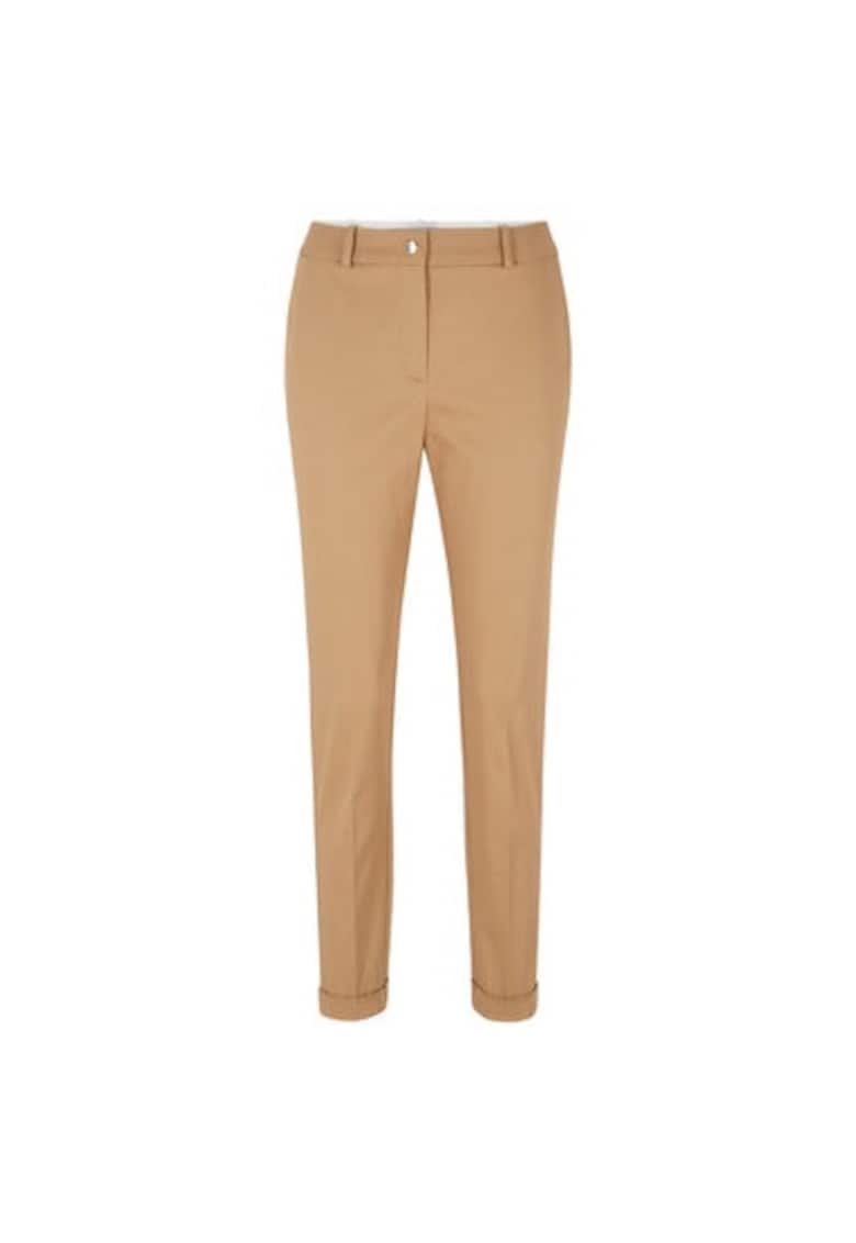 Pantaloni dama -  302399734 - Bumbac - Bej