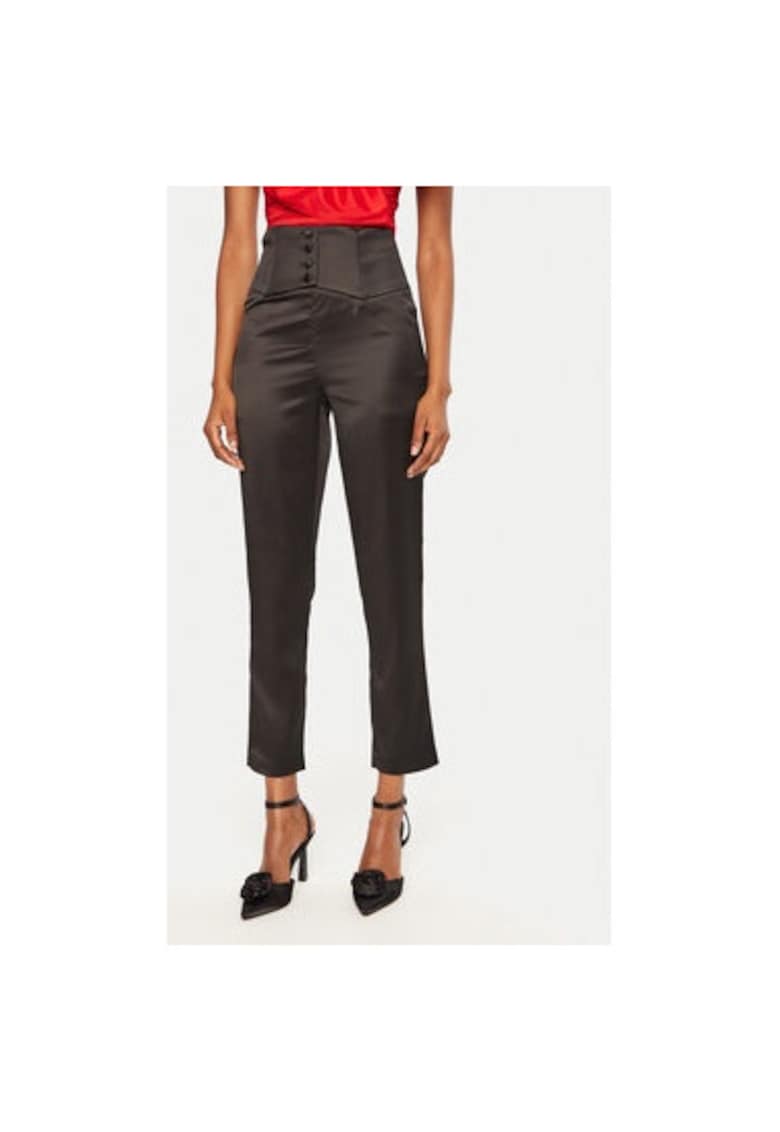 Pantaloni dama -  304923425 - Poliester - Negru