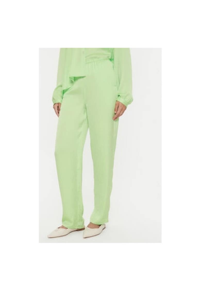 Pantaloni dama - 303926229 - Acetat - Verde Pantaloni dama - 303926229 - Acetat - Verde