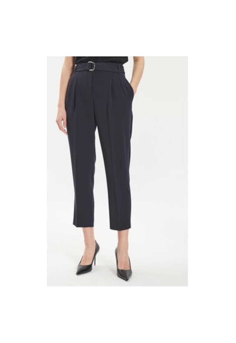 Pantaloni dama - 304437496 - Acetat/Poliester - Albastru - Albastru