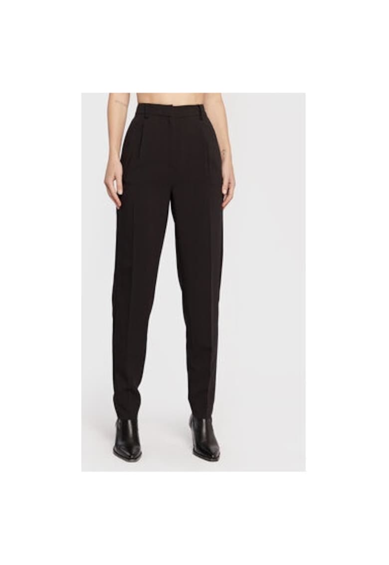 Pantaloni dama - 301665403 - Poliester reciclat/Viscoza - Negru