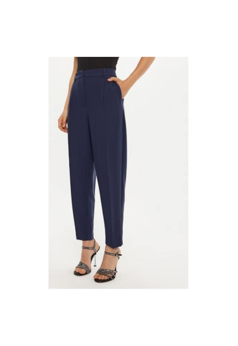 Pantaloni dama -  304453595 - Poliester reciclat/Viscoza - Albastru