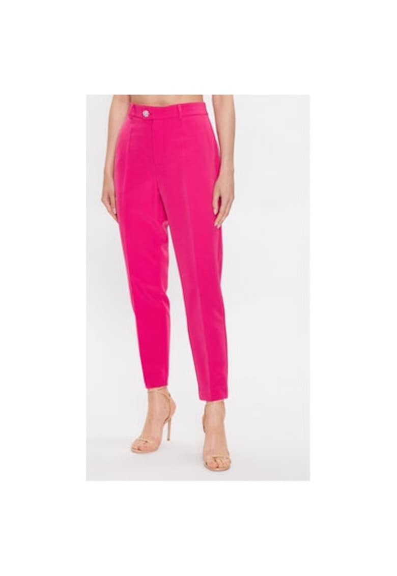 Pantaloni dama -  302767144 - Poliester/Poliester reciclat - Roz