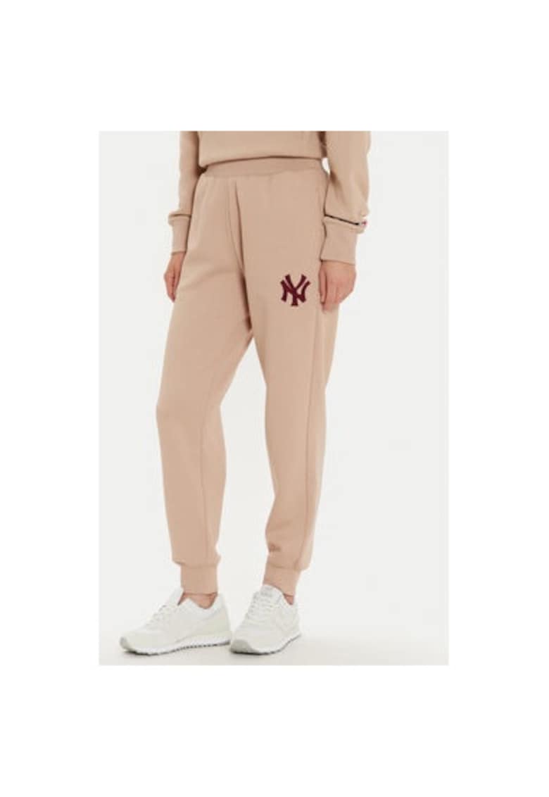 Pantaloni dama - 304698019 - Bumbac - Bej - Bej