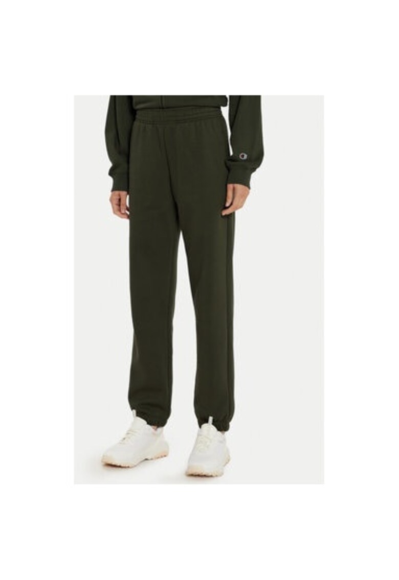 Pantaloni dama - 304698798 - Bumbac/Poliester - Verde