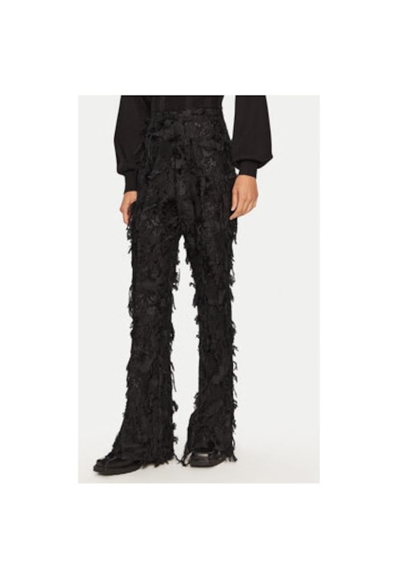 Pantaloni dama -  304750168 - Bumbac/Poliester - Negru