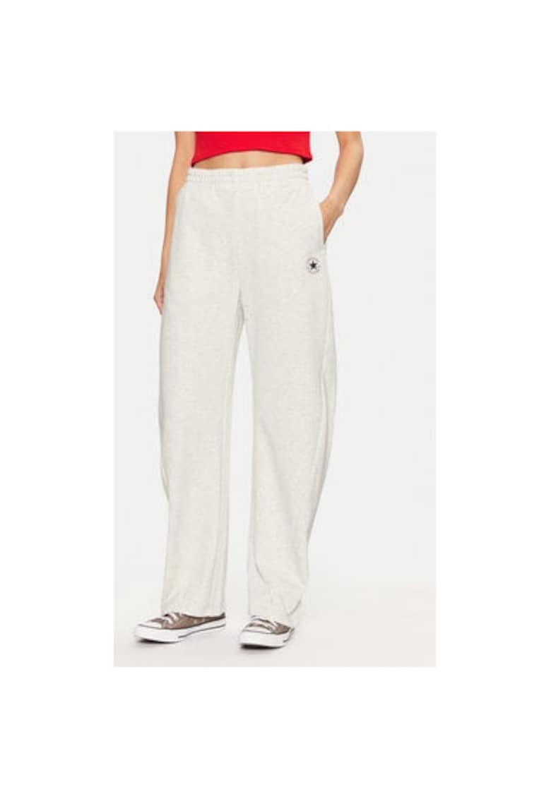 Pantaloni dama - 304829741 - Bumbac - Gri