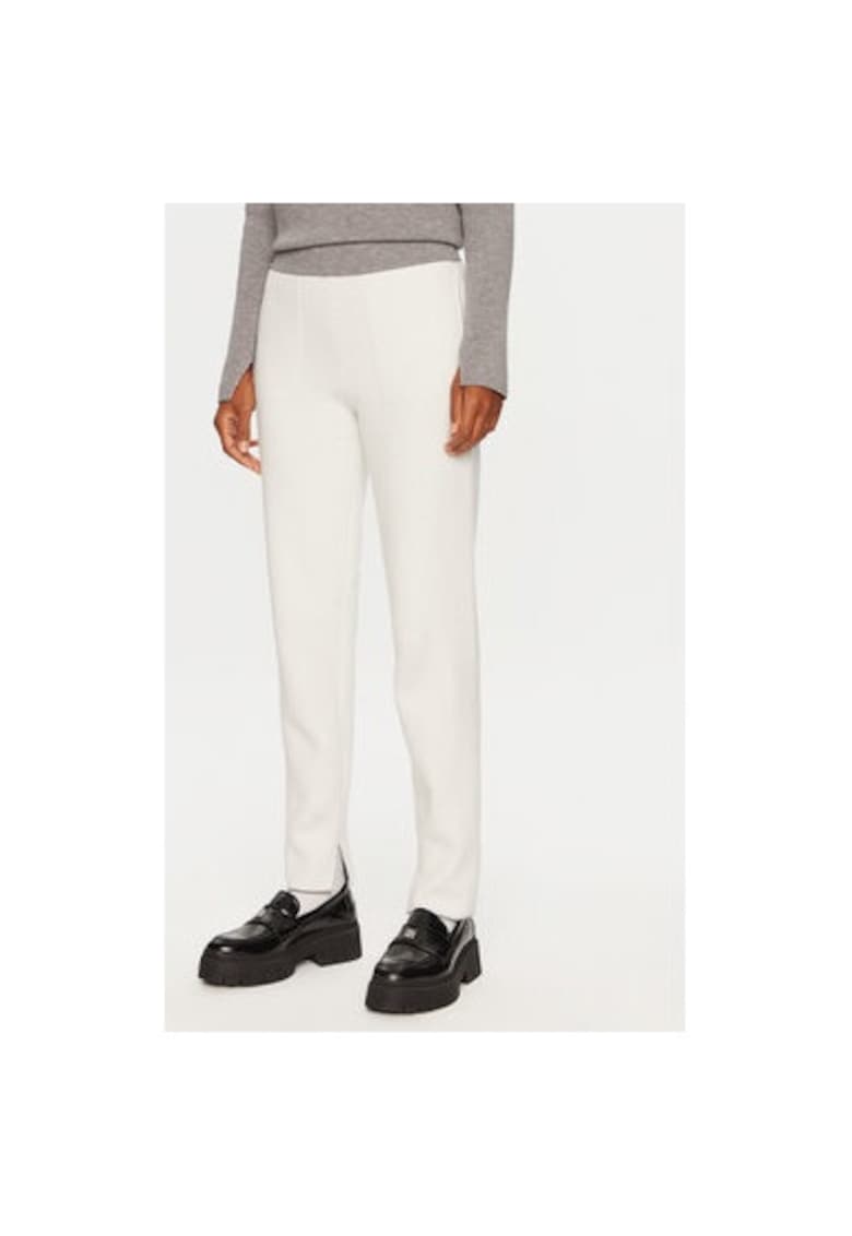 Pantaloni dama -  304531033 - Viscoza/Poliester - Alb