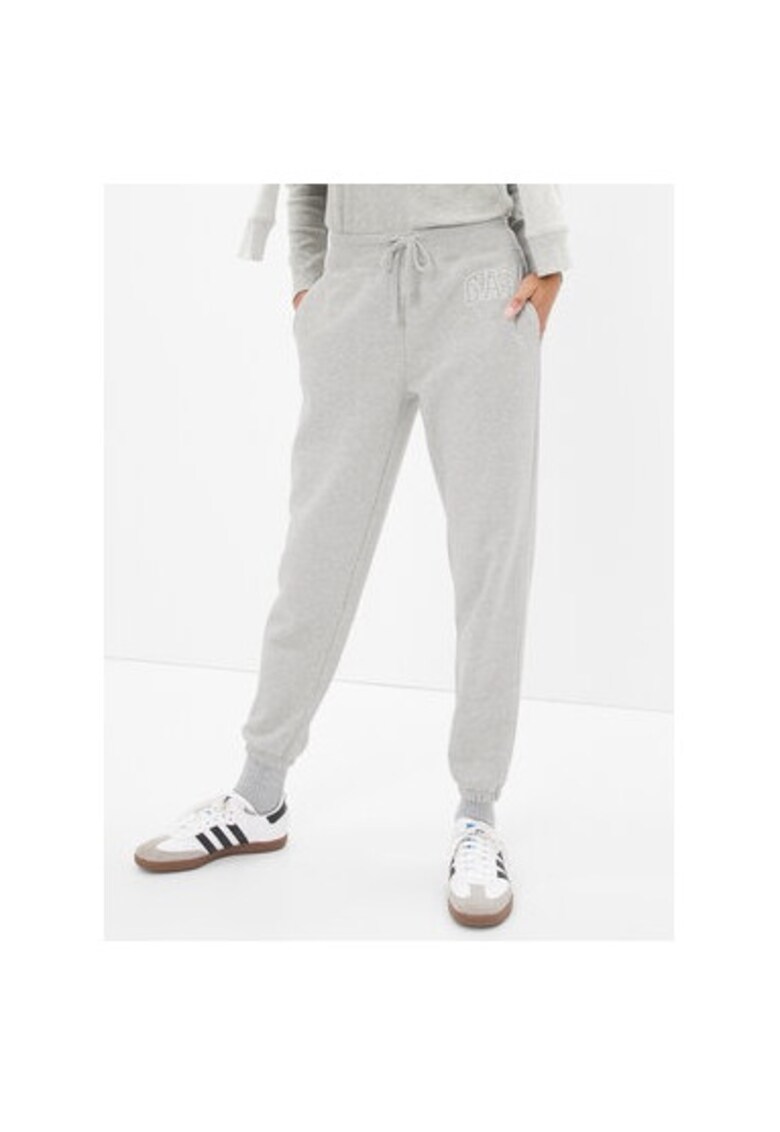 Pantaloni dama - 303615505 - Bumbac - Gri