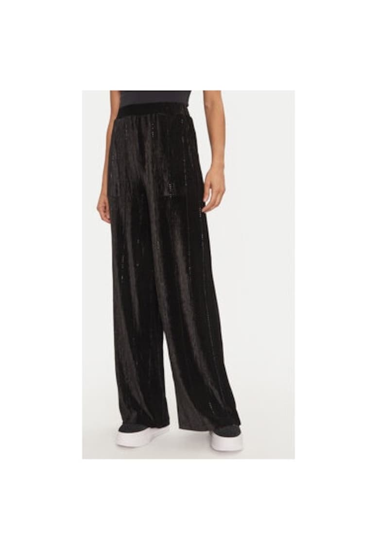 Pantaloni dama -  304449772 - Poliester - Negru