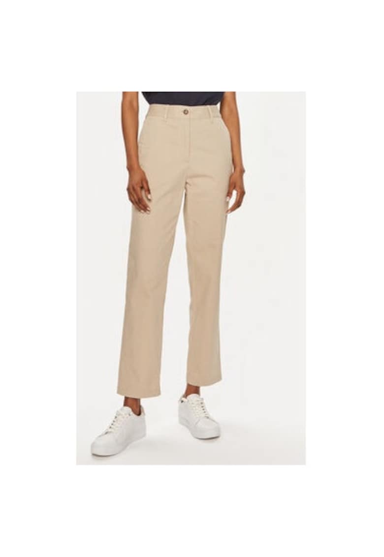 Pantaloni dama -  304005459 - Bumbac - Bej