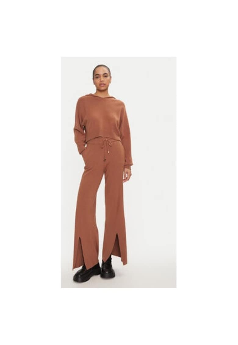 Pantaloni dama -  304450105 - Viscoza/Poliester - Maro