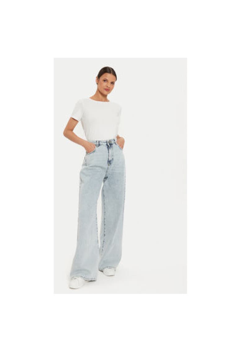 Blugi dama - 304573798 - Bumbac - Albastru - Albastru