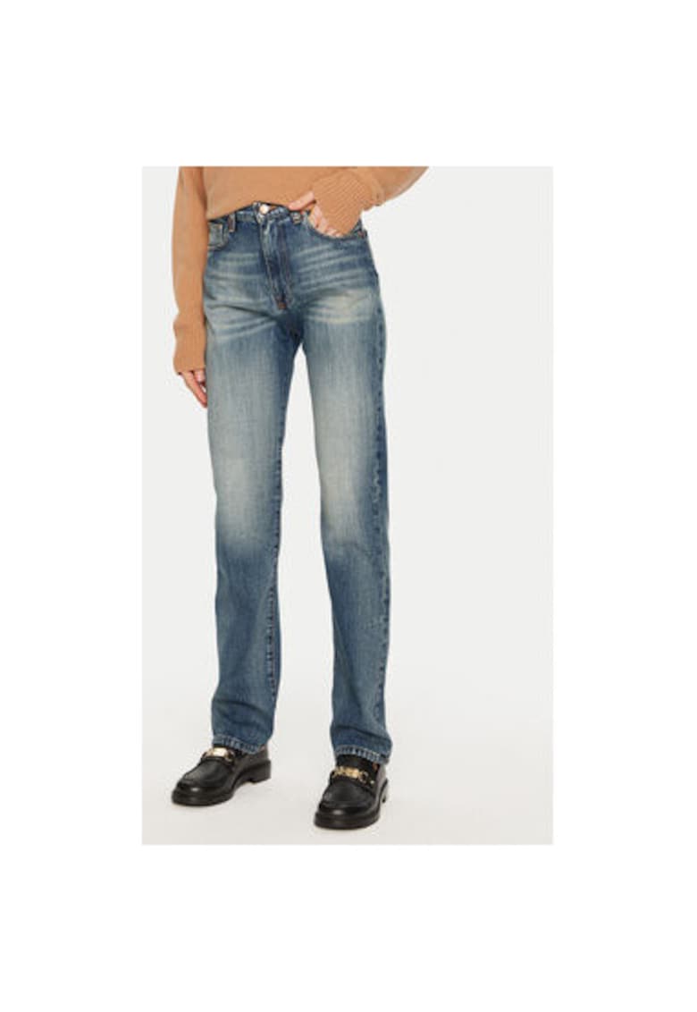 Blugi dama - 304918124 - Bumbac - Albastru - Albastru