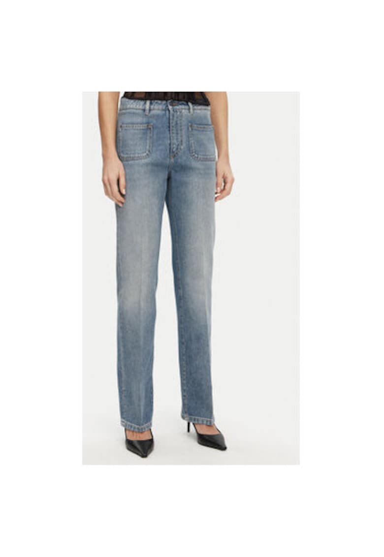 Blugi Dama - 305315571 - Bumbac - Albastru Blugi Dama - 305315571 - Bumbac - Albastru