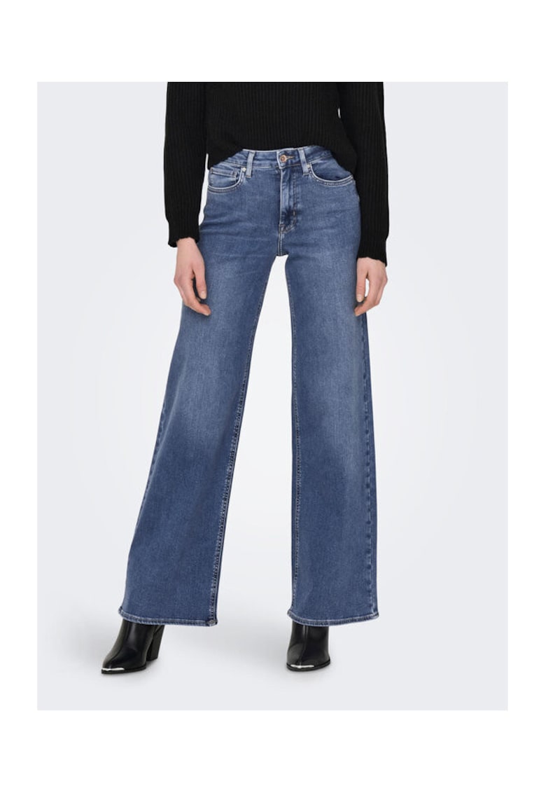 Blugi Dama - 301829263 - Bumbac - Elastan - Albastru - Albastru