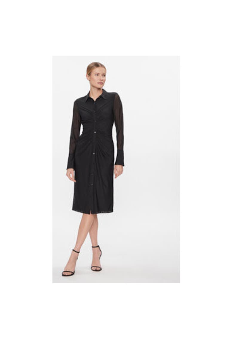 Rochie dama - 303600105 - Poliester - Negru